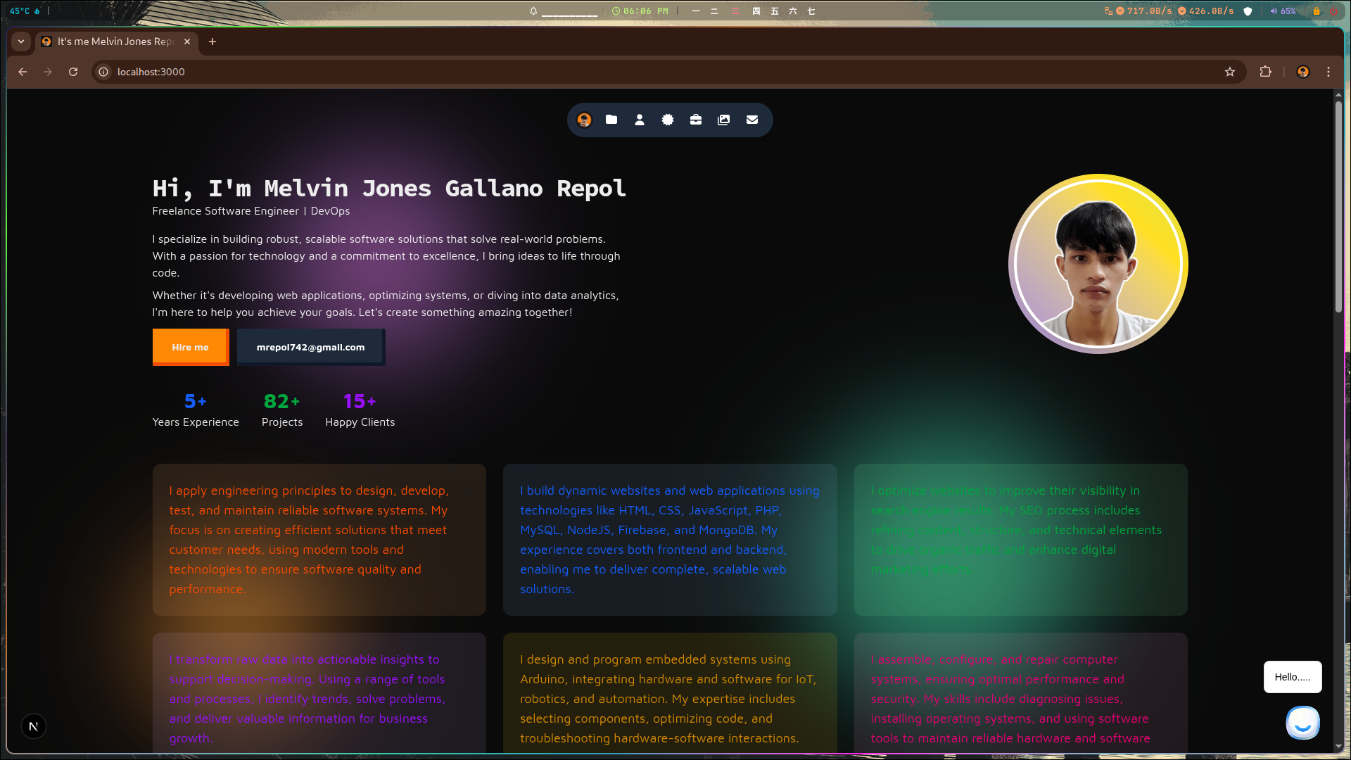 Portfolio Screenshot